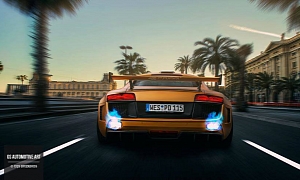 Audi R8 by Spits Flames like a Lamborghini Aventador