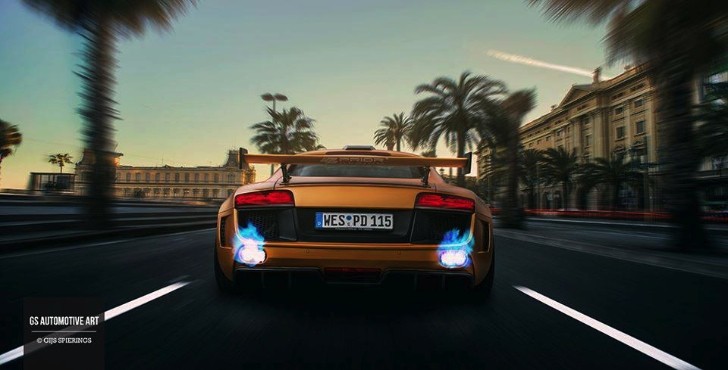 Audi R8 by Spits Flames