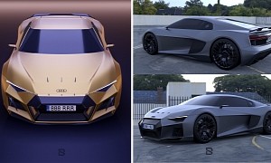 Audi R8 Concept Makes Edgy Digital Case for Giving the Huracan’s Successor a Brother
