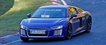 Audi R8 e-tron Continues Testing at the Nurburgring, Shows New Details