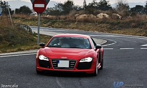 Audi R8 e-tron Spotted Testing in Spain