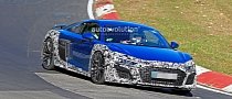 Audi R8 GT Facelift Spied Testing at the Nurburgring