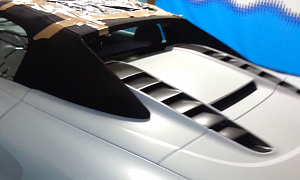 Audi R8 GT Spyder Gets Roof Slashed, Fixed with Tape