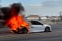 Audi R8 Makes the Lamborghini Huracan Proud by Starting a Fire in Florida