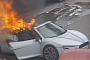 Audi R8 Spyder Burns during Wedding