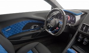 Audi R8 V10 Plus "Blue Thunder" Interior by Neidfaktor Looks Like the RS2