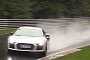 Audi R8 V10 Plus Nurburgring Near-Crash Looks like Aquaplaning-Induced Drifting