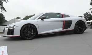 Audi R8 V10 plus selection 24h Is a Supercar with a Long Name at Goodwood