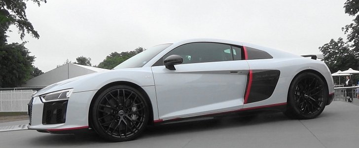 Audi R8 V10 plus selection 24h Is a Supercar with a Long Name at Goodwood