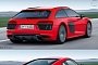 Audi R8 V10 Plus Shooting Brake Rendered As the Practical Supercar