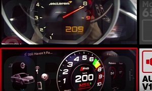 Audi R8 V10 plus vs. McLaren 650S - What Would Happen in a Drag Race to 200 KM/H