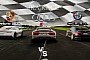 Audi R8 V10 Races Porsche 911 Carrera GTS, Alfa Romeo Giulia QV Dares Challenge the Winner
