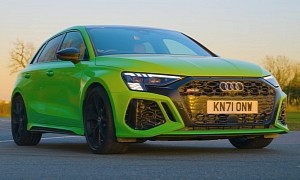 Audi RS 3 Sportback Goes Bananas at the Track in the Hands of an Ex-Top Gear Co-Host