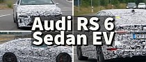 Audi RS 6 e-tron Spied With Digital Mirrors and Two Charging Ports