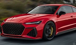 Audi RS 7 Coupe Seems CGI Primed for a BMW M8 Competition and C8 Z06 Fight
