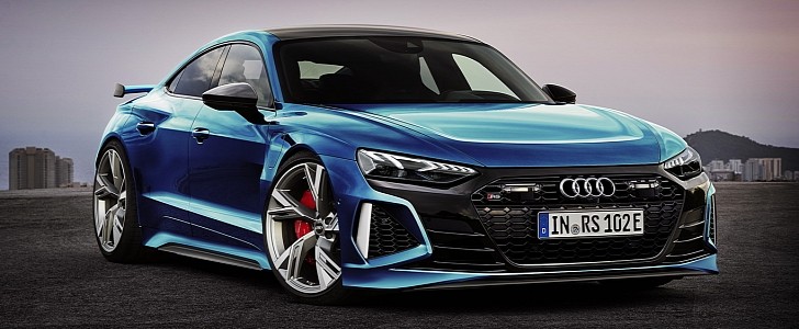 Audi RS e-tron GT rendered as a higher specification model