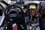 Audi RS Q e-tron Cockpit Revealed, Comes With Innovative Handbrake