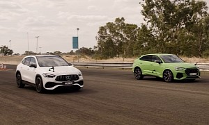 Audi RS Q3 Races Mercedes-AMG GLA 45 S for Compact Performance SUV Supremacy
