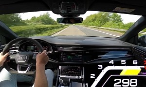 Audi RS Q8 Leads Driver Into Temptation, Hits 186 MPH on Public Highway