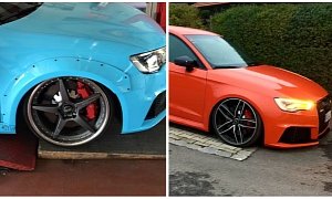Audi RS3 8V Tuning: Wide Body Kit and Lowered Suspension by Gepfeffert