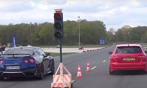 Audi RS3 From Hell Drag Races Nissan GT-R, Doesn't Disappoint