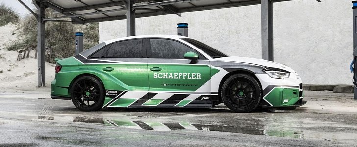 Audi RS3-based Schaeffler 4ePerformance electric sedan