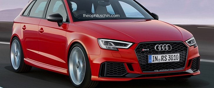 Audi RS3 Sportback Facelift Rendering Should Preview 2017 Model