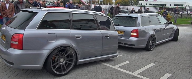 Audi RS4 Avant B5 with RS4-shaped Trailer Finally Filmed, Looks Extremely Odd