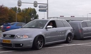 Audi RS4 Avant Gets Matching RS4 Trailer in The Netherlands