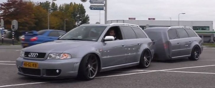 Audi RS4 Avant Gets Matching RS4 Trailer