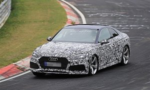 2018 Audi RS5 Coupe Spied Testing On The Nurburgring