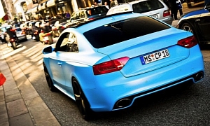 Audi RS5 in Matte Baby Blue is Stunning