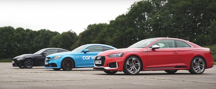 2018 Audi RS5 vs. BMW M4 vs. Mercedes-AMG C63 S Coupe