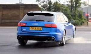 Audi RS6 and Ben Collins in Man vs Machine Paintball Fight