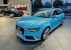 Audi RS6 Avant in Riviera Blue Is Smurftastic