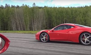 Audi RS7 Dares Challenge a Ferrari 458 Italia To a Drag Race