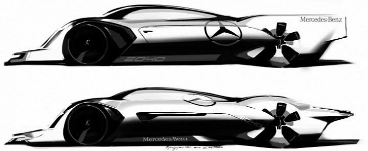 Mercedes-Benz Le Mans 2040 Concept Design Sketch