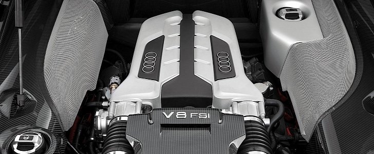 Audi V8 FSI engine of 2007-2012 R8