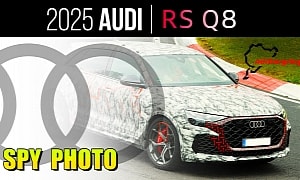 Audi's RS Q8 Going Under the Knife, 2025 Model Spied With 'Ring-Inspired Camo