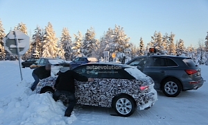 Audi S1 quattro AWD Confirmed, Gets Stuck in Snowbank During Testing