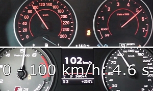 Audi S3 Faster than BMW M135i from 0 to 100 KM/H