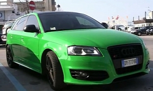 Audi S3 Sportback Gets Crazy Green Color