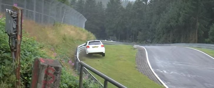 Audi S3 Nurburgring crash
