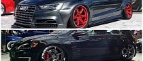 Audi S3 Sedan Widebody and Slammed e-Golf Revealed by Allroad Outfitters at 2015 SEMA
