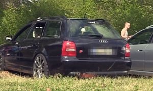 Audi S4 Avant Mows the Lawn with Its Extreme Flaming Exhaust