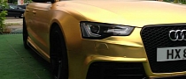 Audi S5 Sportback Wrapped in Gold in Hong Kong <span>· Video</span>