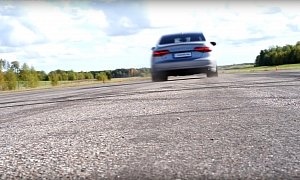 Audi S8 Plus Hits 100 Km/h (62 MPH) in 3.4 Seconds, Sounds Glorious