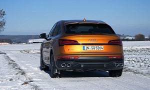 Audi SQ5 Sportback Shows Decent TDI Acceleration in Autobahn Test
