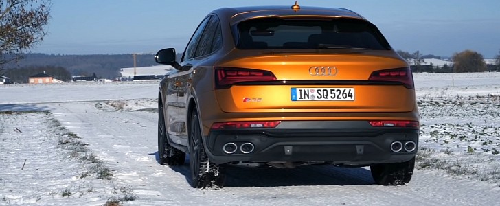 Audi SQ5 Sportback Shows Decent TDI Acceleration in Autobahn Test