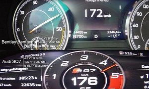Audi SQ7 vs. Bentley Bentayga Diesel Acceleration: There's Not Much in It